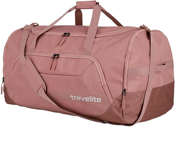 Športová taška Travelite Kick Off Duffle XL Rosé Bočný pohľad