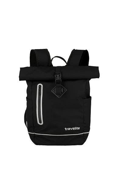 Backpack Travelite Basics Roll-up Plane 19 l, black .