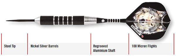 Elkadart Steel Lone Wolf - 19 g darts.
