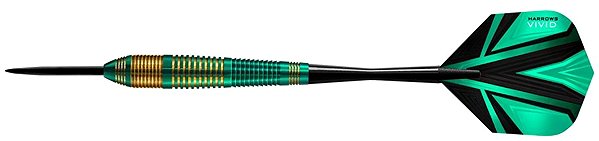 Harrows Steel Vivid Green - 24g darts.