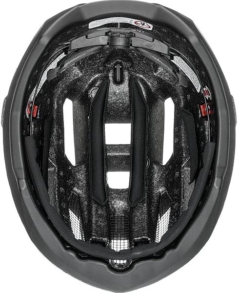 Prilba na bicykel Uvex gravel x all black 56 – 61 cm Spodná strana