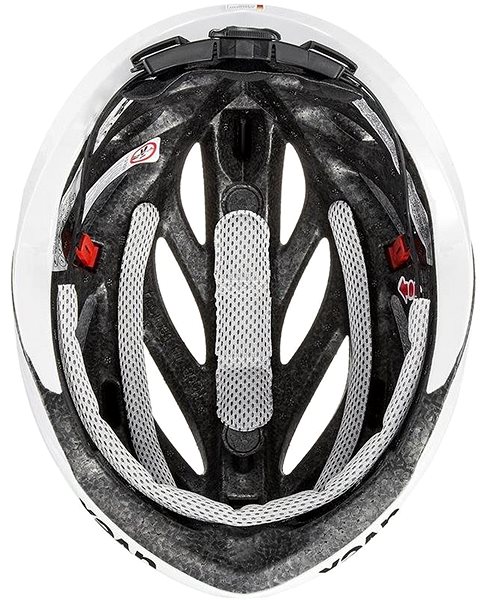 Kerékpáros sisak Uvex boss race white Alulnézet