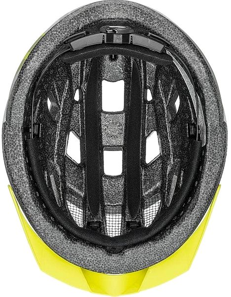 Kerékpáros sisak Uvex air wing cc grey-lime mat Alulnézet