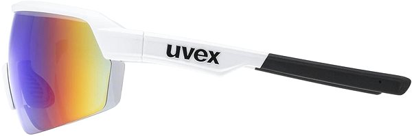 Kerékpáros szemüveg Uvex sport napszemüveg 227 white mat/mir.blue Oldalnézet