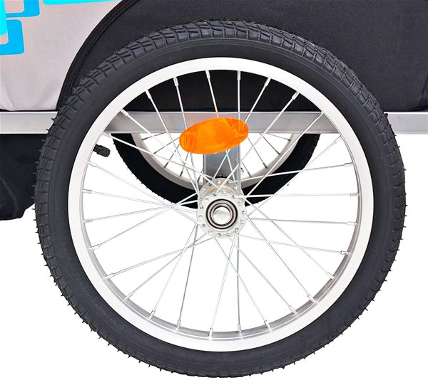 Children's bicycle trolley SHUMEE Children's bicycle trolley, grey-blue, 30 kg .