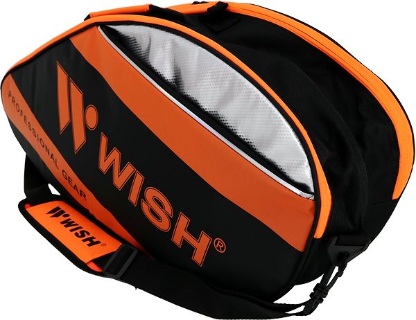 Sporttáska Wish Bag WB3035, fekete-narancsszín Oldalnézet