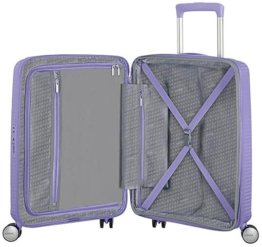 Cestovný kufor American Tourister Soundbox SPINNER 55/20 EXP TSA Lavender ...