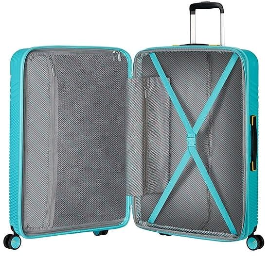 Bőrönd American Tourister Triple Trace Spinner 76/28 EXP Turquoise/Yellow Jellemzők/technológia 2