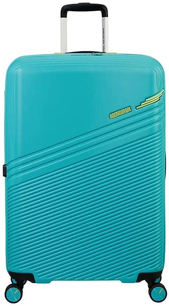 Bőrönd American Tourister Triple Trace Spinner 76/28 EXP Turquoise/Yellow Képernyő