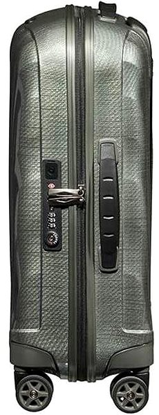 Cestovný kufor Samsonite C-lite SPINNER Metallic Green Bočný pohľad