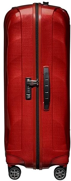 Cestovní kufr Samsonite C-lite Spinner 75/28 Chili Red Boční pohled