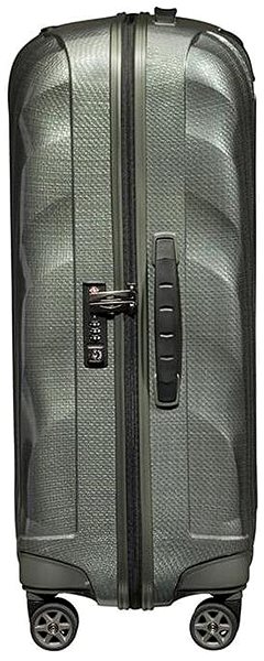 Bőrönd Samsonite C-lite Spinner 69/25 Metallic Green Oldalnézet
