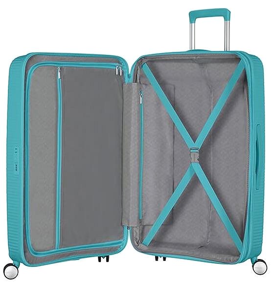 Cestovní kufr American Tourister Soundbox Spinner 77/28 EXP TSA Turquoise Tonic ...