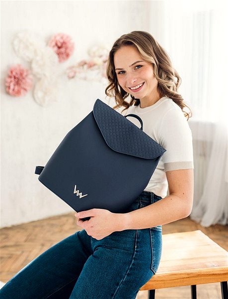 VUCH Joanna Diamond Blue Backpack.