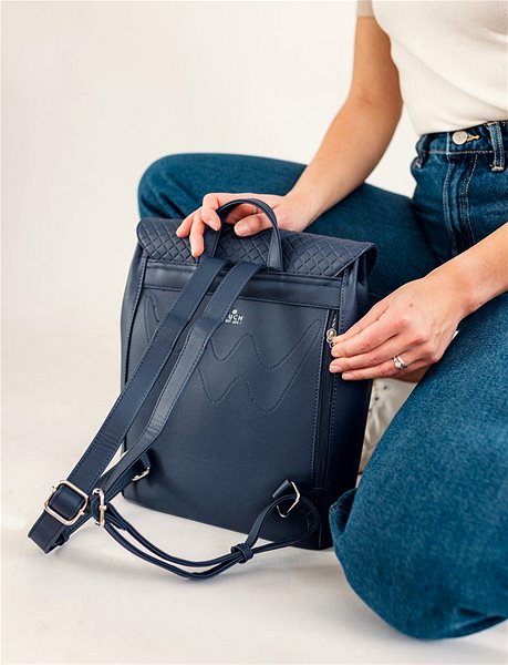 VUCH Joanna Diamond Blue Backpack.
