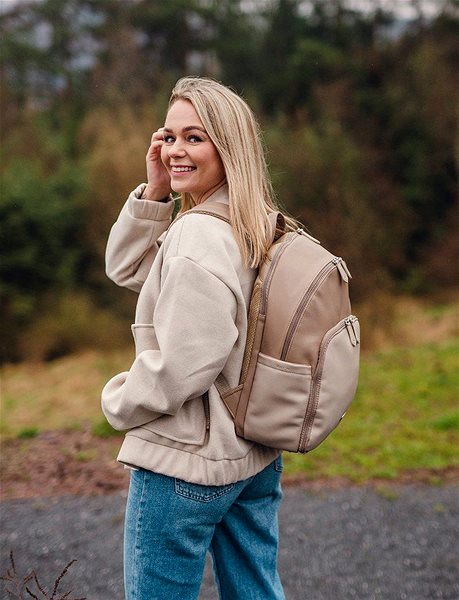VUCH Elwin Beige Sports Backpack.