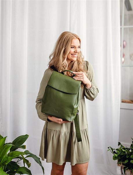 VUCH Gioia Green Backpack.