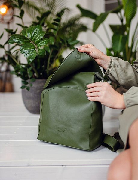 VUCH Gioia Green Backpack.
