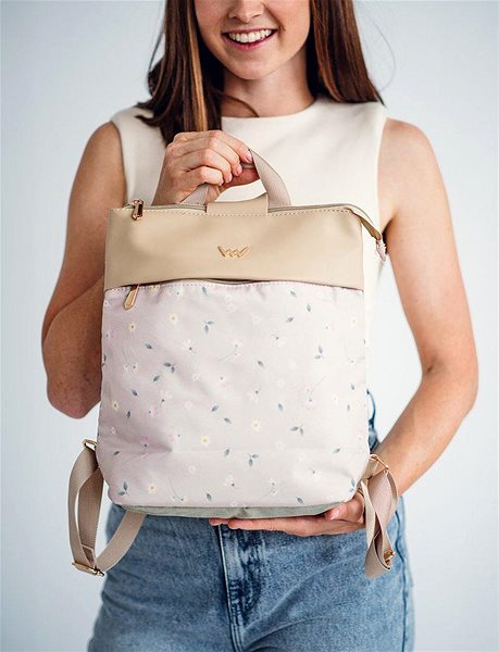 VUCH Glenn Maedow Beige Backpack.