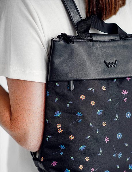 VUCH Glenn Maedow Black Backpack.