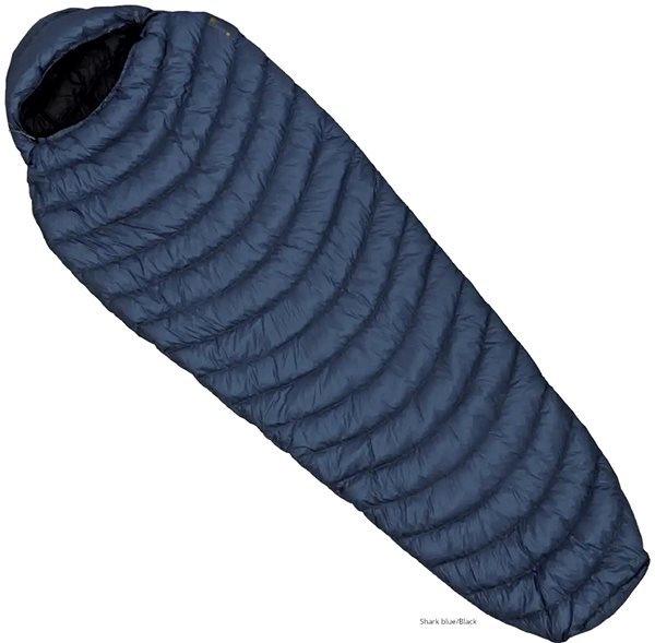 Sleeping bag Warmpeace Scale 200 195cm L blue/black.