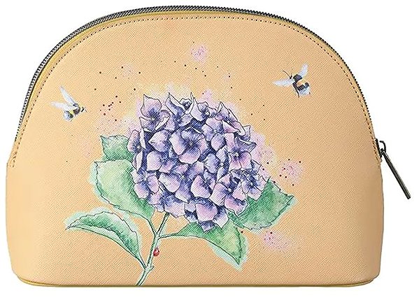 Cosmetic bag Wrendale Designs Cosmetic bag, medium Bees and hydrangea .
