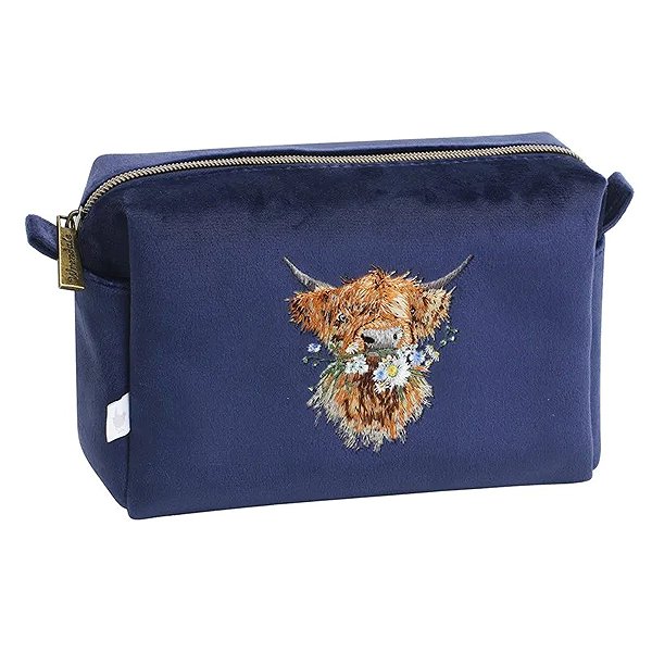 Cosmetic bag Wrendale Designs Embroidered cosmetic bag Cow .