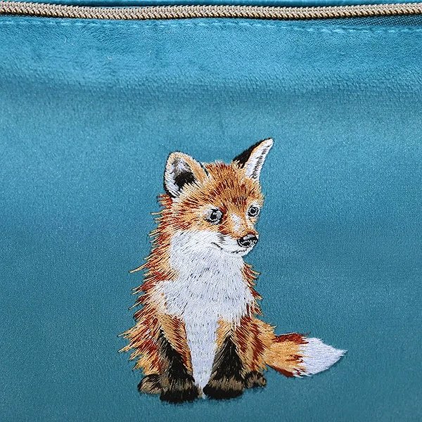 Cosmetic bag Wrendale Designs Embroidered cosmetic bag Fox .
