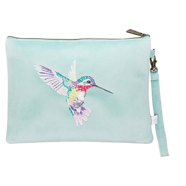 Cosmetic bag Wrendale Designs Embroidered cosmetic bag Hummingbird .