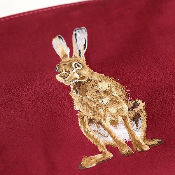 Cosmetic bag Wrendale Designs Embroidered cosmetic bag Hare .