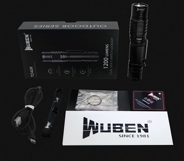 Flashlight Wuben TO40R Features/technology