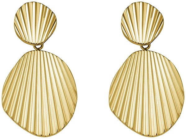 Rosefield JSSHEG-J169 gold-plated earrings.