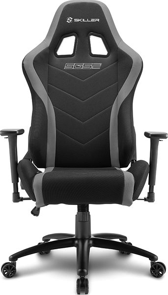 Gamer szék Sharkoon Skiller SGS2 Black/Grey Elülső oldal - 3D