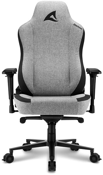 Herná stolička Sharkoon Skiller SGS40 Fabric Black/Grey Predná strana – 3D