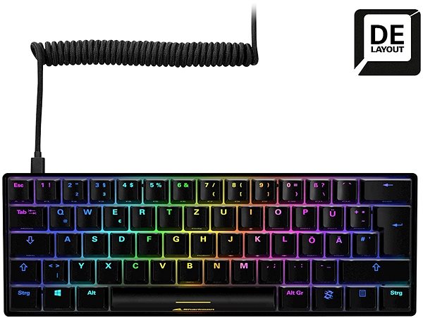 Gaming-Tastatur Sharkoon Skiller SGK50 S4 Black ...