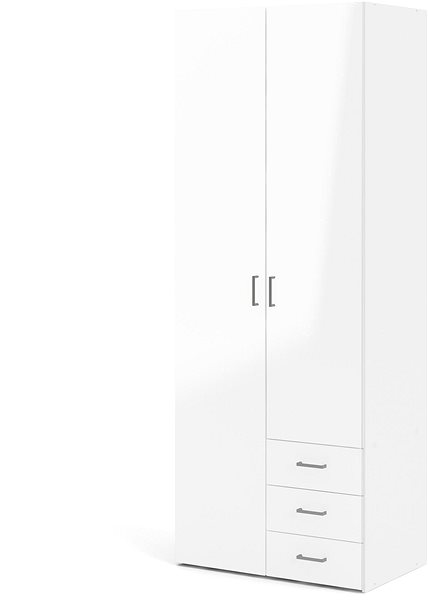 Falco Sid 425 wardrobe in gloss white.