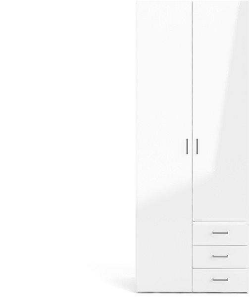 Falco Sid 425 wardrobe in gloss white.