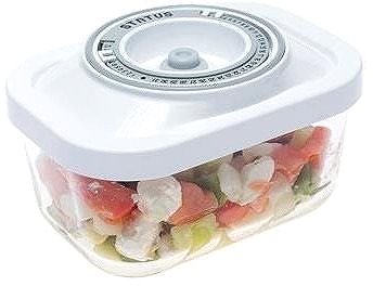 Dose STATUS 181051 Glas-Vakuum-Dose 1,5 l weiß ...