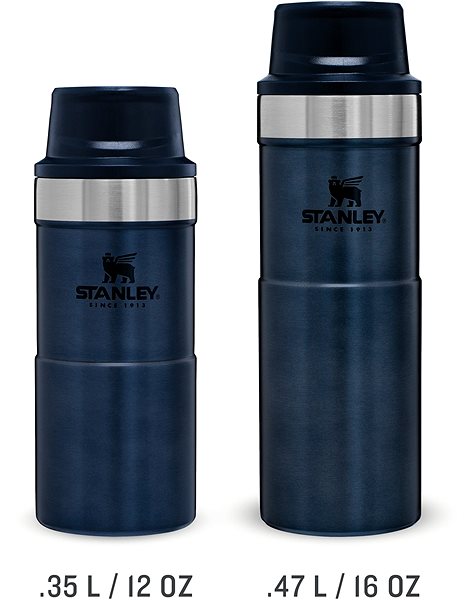 Thermal Mug STANLEY One-handed Thermos 470ml CLASSIC SERIES 2.0 Blue Screen