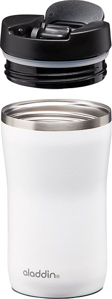 Thermal Mug ALADDIN Café Thermavac Leak-Lock™ Vacuum Thermo Mug 250ml White Features/technology