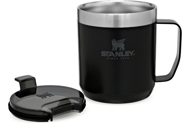 Termohrnček STANLEY Camp mug 350 ml, čierny matný Screen