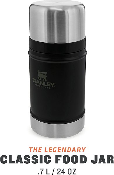 Thermos STANLEY Classic Series, Dining 700ml Black Matt Features/technology