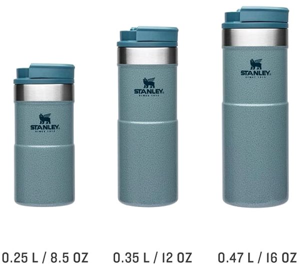 Thermal Mug STANLEY Classic series thermo mug NEVERLEAK 250 ml ice blue Screen