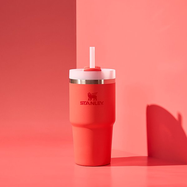 Thermal Mug STANLEY The Quencher/Cup H2. O FlowState™ Tumbler 600 ml/20oz Hot Coral ...