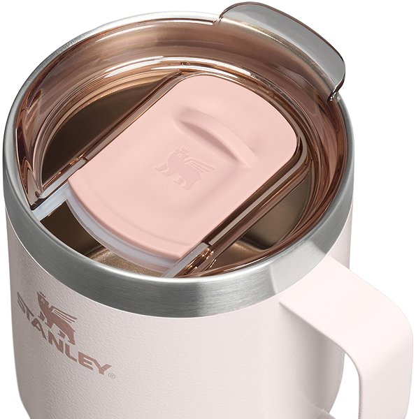 Thermal Mug STANLEY The Stay-Hot Camp Mug 350 ml/12oz Hammertone Rose Quartz ...
