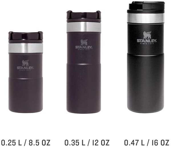 Thermal Mug STANLEY Classic series thermo mug NEVERLEAK 470 ml black matt Screen