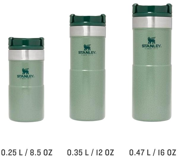 Thermal Mug STANLEY Classic series thermo mug NEVERLEAK 250 ml hammer green Screen