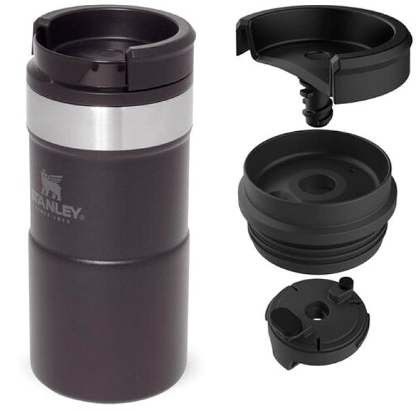Thermal Mug STANLEY Classic series thermo mug NEVERLEAK 250 ml black matt Features/technology