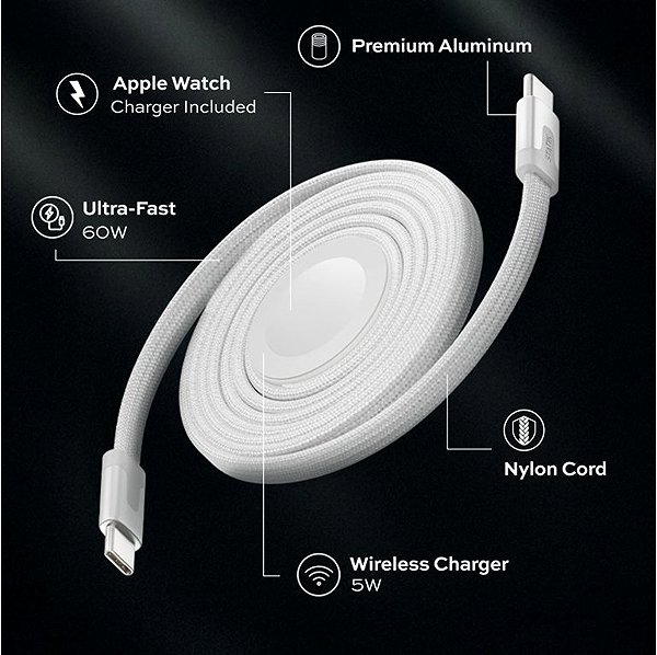 Okosóra töltő Statik MagStack Duo Apple Watch töltő ...