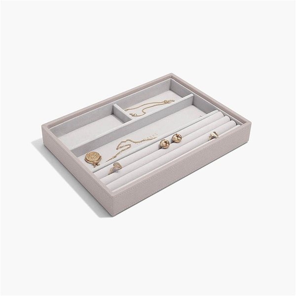 Šperkovnica Stackers Box na šperky Taupe Classic Ring & Bracelet Layer sivo-béžový ...